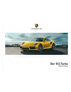 2018 PORSCHE 911 TURBO HARDCOVER BROCHURE GERMAN