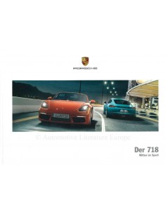 2018 PORSCHE 718 BOXTER & CAYMAN HARDCOVER BROCHURE DUITS