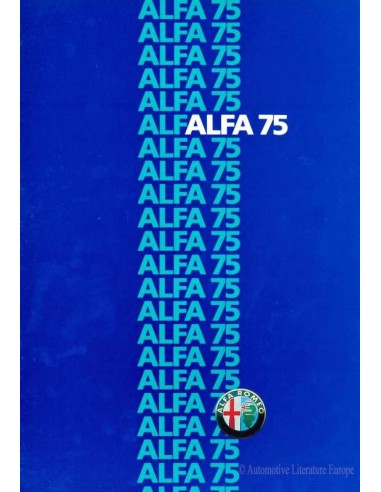 1986 ALFA ROMEO 75 BROCHURE DUTCH