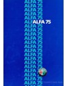 1986 ALFA ROMEO 75 BROCHURE DUTCH