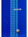1986 ALFA ROMEO 75 BROCHURE NEDERLANDS
