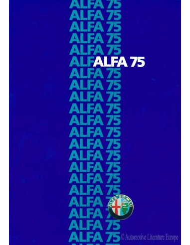 1985 ALFA ROMEO 75 BROCHURE FRANS