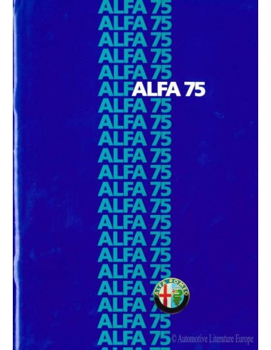 1985 ALFA ROMEO 75 PROSPEKT NIEDERLÄNDISCH