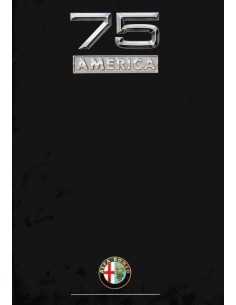 1989 ALFA ROMEO 75 AMERICA BROCHURE ITALIAANS