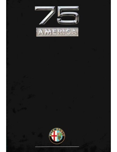 1989 ALFA ROMEO 75 AMERICA BROCHURE ITALIAN