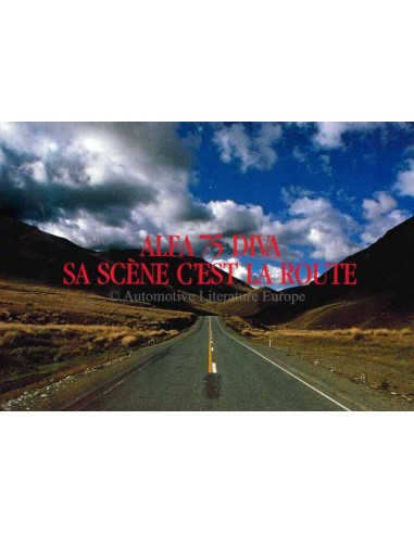 1987 ALFA ROMEO 75 DIVA DATENBLATT FRANZÖSISCH