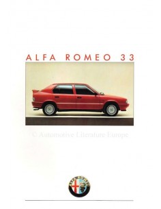 1986 ALFA ROMEO 33 BROCHURE FRANS