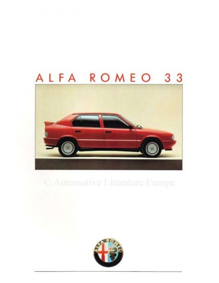 1986 ALFA ROMEO 33 BROCHURE FRANS