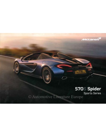 2018 MCLAREN 570S SPIDER SPORT SERIES PROSPEKT ENGLISCH