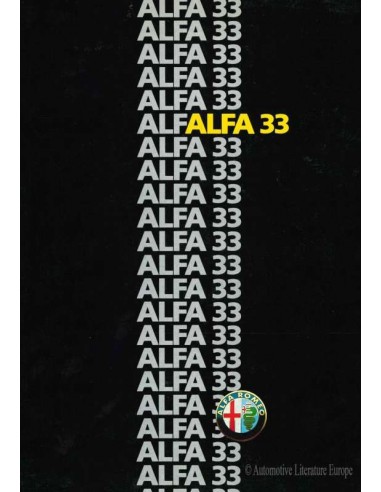 1986 ALFA ROMEO 33 BROCHURE DUTCH