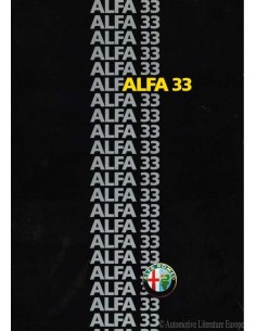 1986 ALFA ROMEO 33 BROCHURE DUITS