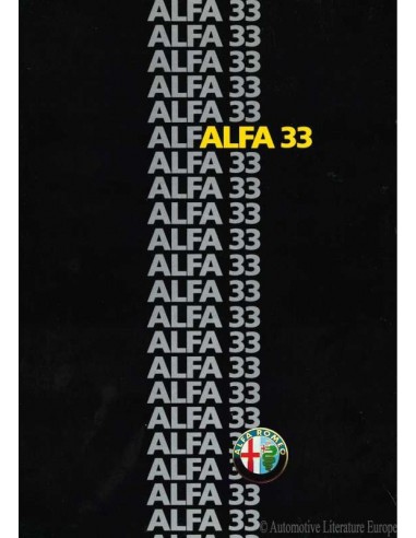 1986 ALFA ROMEO 33 BROCHURE DUITS