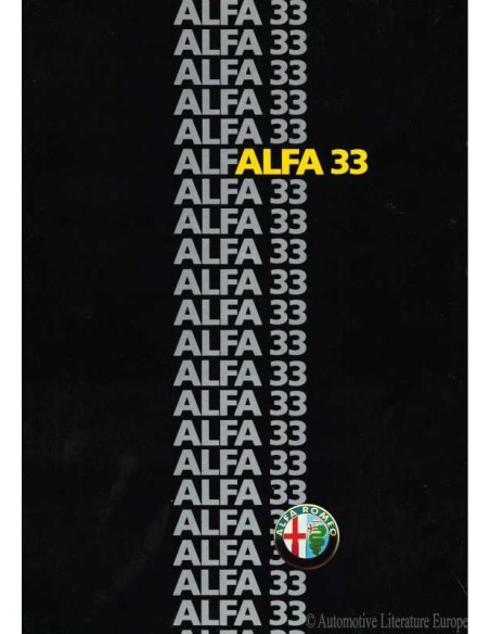 1986 ALFA ROMEO 33 BROCHURE GERMAN