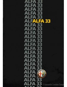 1985 ALFA ROMEO 33 PROSPEKT NIEDERLÄNDISCH