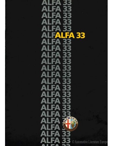1985 ALFA ROMEO 33 BROCHURE NEDERLANDS