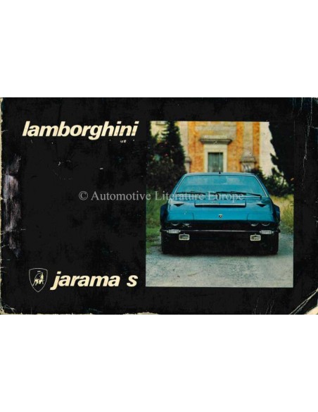 1973 LAMBORGHINI JARAMA S BETRIEBSANLEITUNG