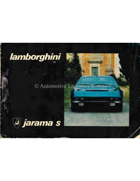 1973 LAMBORGHINI JARAMA S OWNERS MANUAL