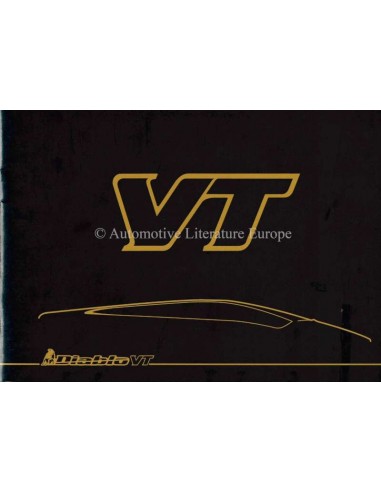 1991 LAMBORGHINI DIABLO 1994 LAMBORGHINI DIABLO VT INSTRUCTIEBOEKJE SUPPLEMENT