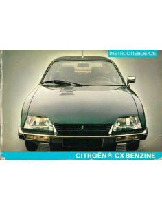 1979 CITROEN CX BENZINE INSTRUCTIEBOEKJE NEDERLANDS