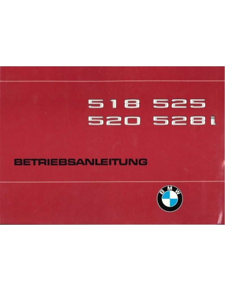 1979 BMW 5ER BETRIEBSANLEITUNG DEUTSCH