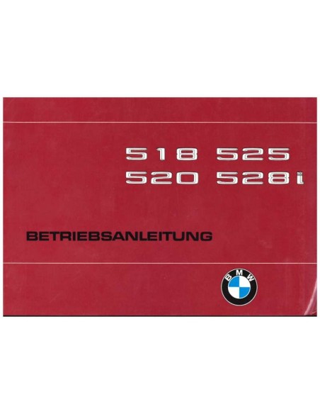 1979 BMW 5 SERIES OWNERS MANUAL GERMAN