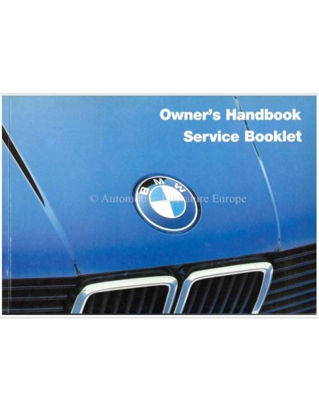 1985 BMW 3 SERIES OWNERS MANUAL ENGLISH (US)
