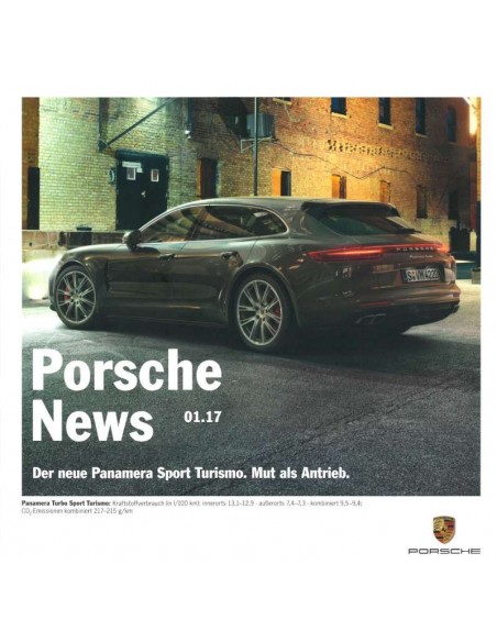 2017 PORSCHE NEWS BROCHURE GERMAN