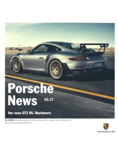 2017 PORSCHE NEWS BROCHURE DUITS