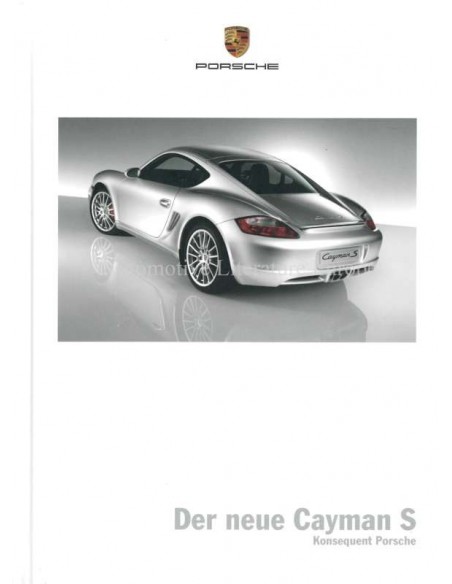 Porsche Cayman S Hardcover Brochure 2005 Duits