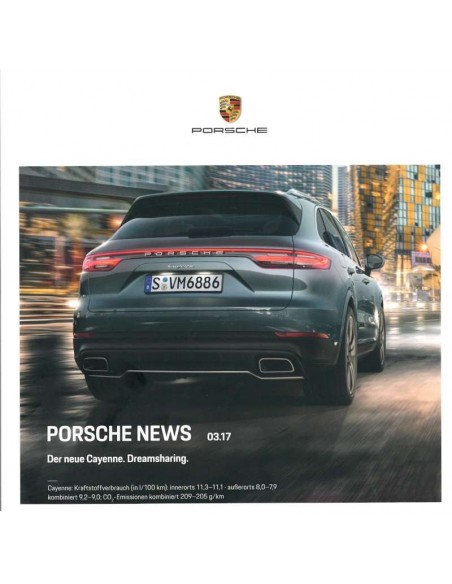 2017 PORSCHE NEWS PROSPEKT DEUTSCH