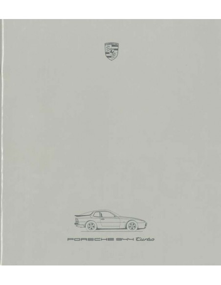 1986 PORSCHE 944 TURBO PROSPEKT DEUTSCH