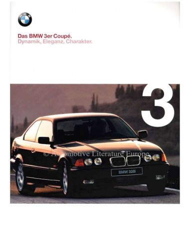 1998 BMW 3 SERIES COUPÉ BROCHURE GERMAN
