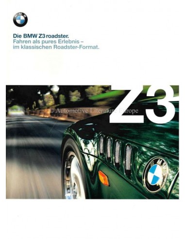 1998 BMW Z3 ROADSTER BROCHURE DUITS