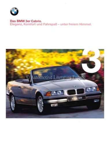 1998 BMW 3 SERIES CONVERTIBLE BROCHURE GERMAN