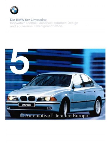 1998 BMW 5 SERIE SEDAN BROCHURE DUITS