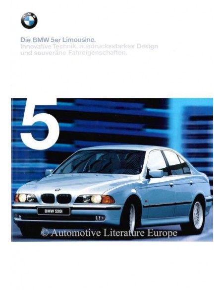 1998 BMW 5 SERIE SEDAN BROCHURE DUITS