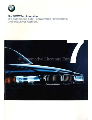 1998 BMW 7 SERIE BROCHURE DUITS