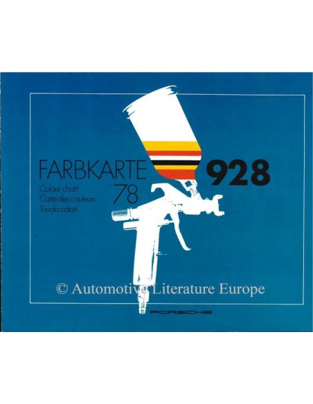 1978 PORSCHE 928 FARBEN PROSPEKT