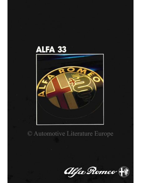 1985 ALFA ROMEO 33 BROCHURE NEDERLANDS
