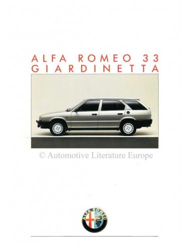 1986 ALFA ROMEO 33 GIARDINETTA BROCHURE FRANS