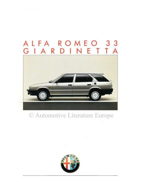 1986 ALFA ROMEO 33 GIARDINETTA PROSPEKT FRANZÖSISCH