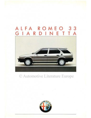 1986 ALFA ROMEO 33 GIARDINETTA BROCHURE GERMAN