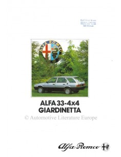 1984 ALFA ROMEO 4X4 GIARDINETTA PROSPEKT DEUTSCH