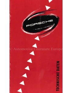 1954 PORSCHE 356 TECHNISCHE GEGEVENS BROCHURE DUITS