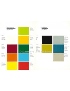 1974 VW-PORSCHE 914 COLOUR CHART BROCHURE 2