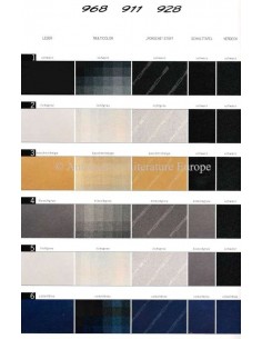 1991 PORSCHE 911 / 928 / 968 KLEUREN & INTERIEUR BROCHURE DUITS 2