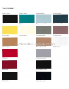 1988 PORSCHE 911 CARRERA / 911 TURBO / 928 S4 COLOURS & INTERIOR BROCHURE GERMAN 2