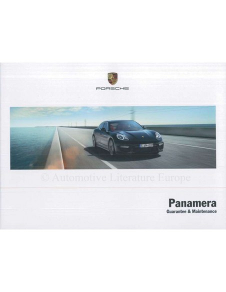 2014 PORSCHE PANAMERA GUARANTEE & MAINTENANCE ENGLISH