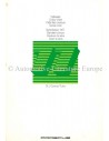 1977 PORSCHE 911 CARRERA / TURBO COLOUR CHART BROCHURE