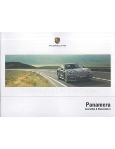 2013 PORSCHE PANAMERA GARANTIE & WARTUNG ENGLISCH